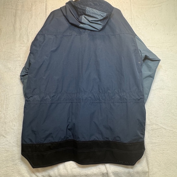 O'Neill Snowear Windbreaker Mens Size Large Blue Hooded Nylon Pockets Pullover - Picture 10 of 10